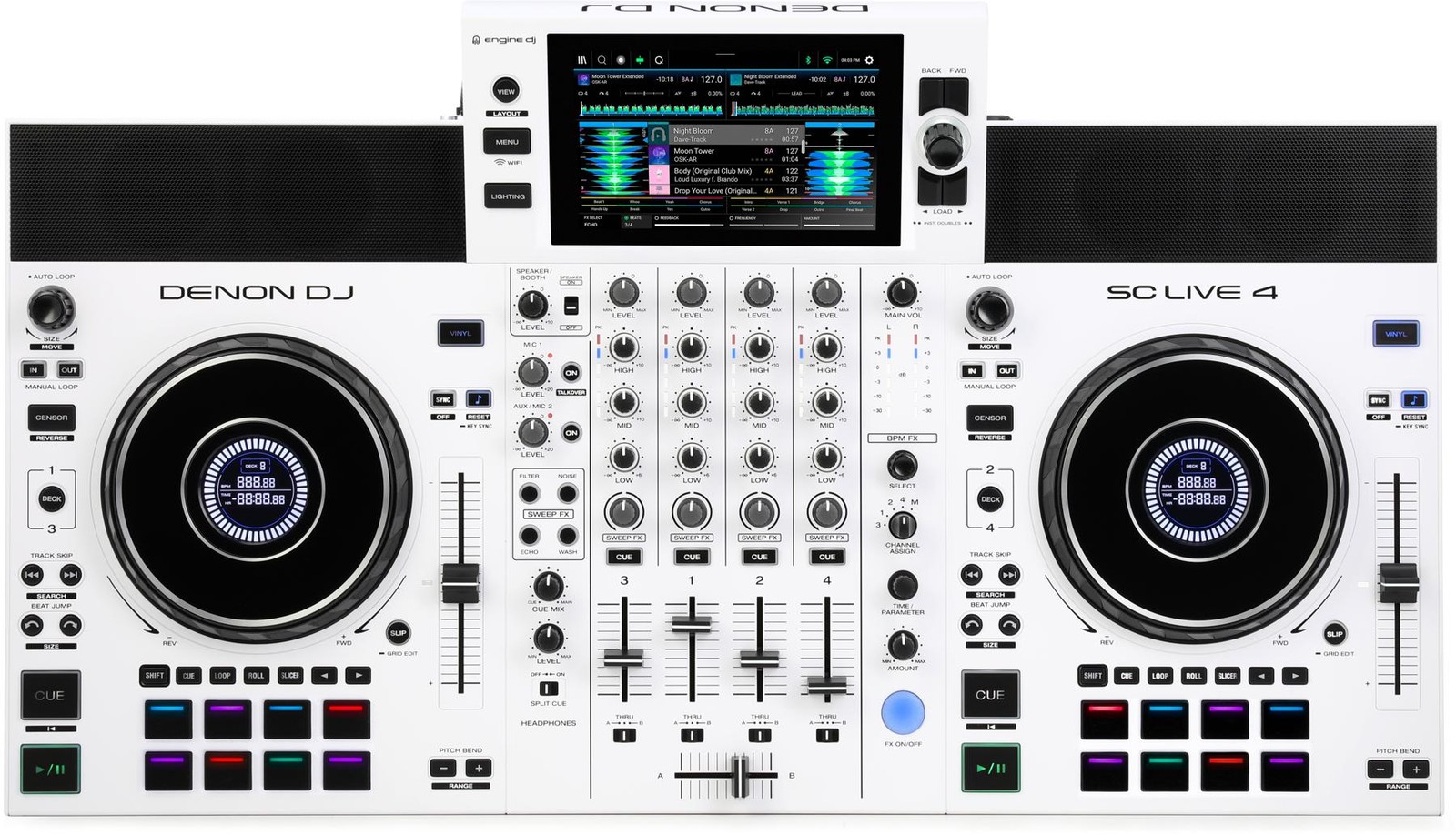 Автономный диджейский контроллер Denon DJ SC Live 4 - Белый 212490₽