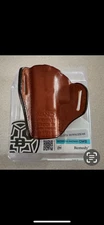 OWB Thumb Break Leather Belt Holster Fits Glock48 NEW