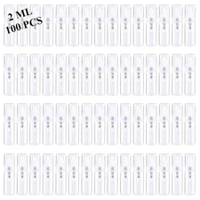 100PCS Mini Spray Bottles 2ml Clear Refillable Travel Perfume Atomizer
