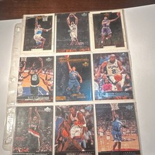 Upper Deck Eddie Jones Hardaway Mason Celtics Spurs Trail Blazers NBA 9 Card Lot