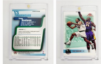 RARE SSP /10 DECADE EDITION PARALLEL 2003-04 Focus TROY HUDSON SHAQUILLE O'NEAL 