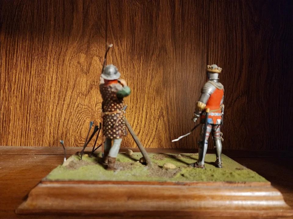 Caballero y soldado de plomo pintado profesionalmente vintage 1977 con arco y flecha Foto 3 de 4