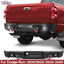 Steel Rear Bumper For 2003-2009 Dodge Ram 2500 3500 Wd-rings Sensor Holes Steel Rear Bumper For 2003-2009 Dodge Ram 2500 3500 Wd-rings Sensor Holes