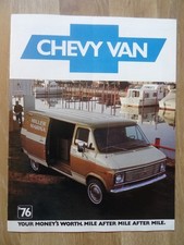 Autoprospekt 1976 Chevy Van Chevrolet aus USA