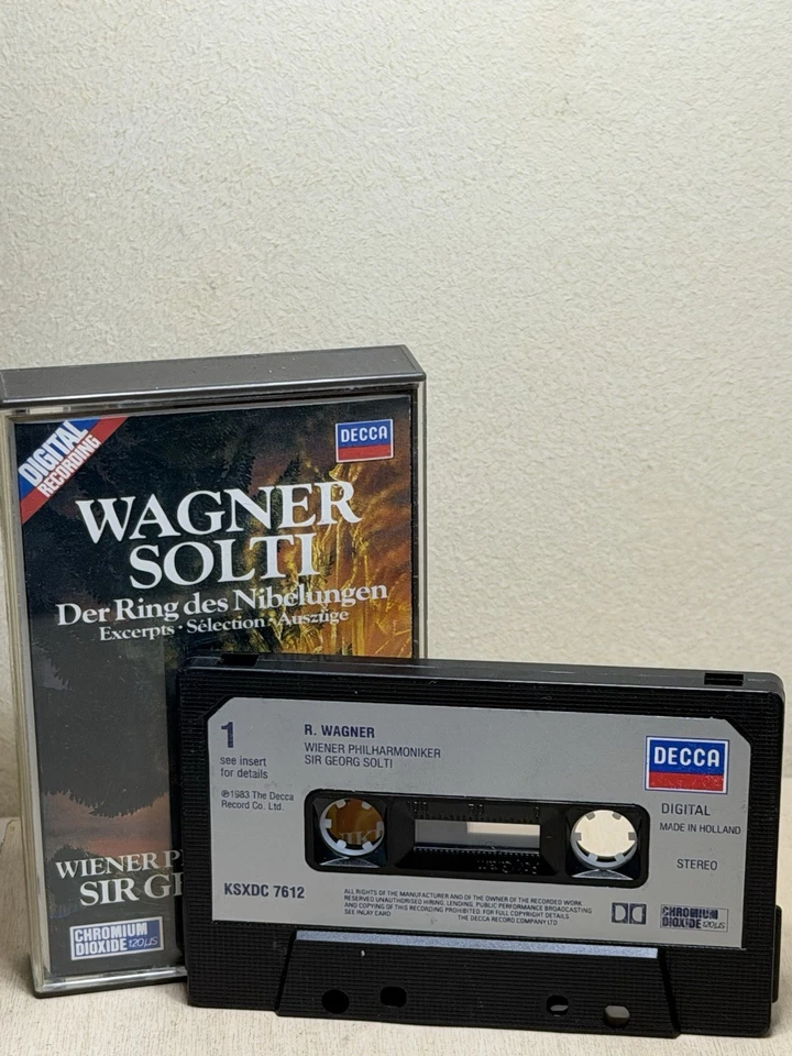 Wagner, Der Ring des Nibelungen - Excerpts (Solti) Cassette Tape (Decca, 1983) - Image 2 of 4