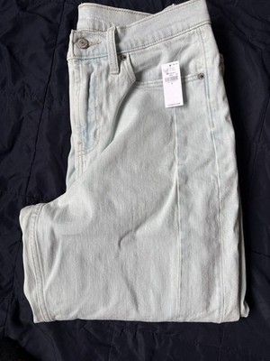 Women's Old Navy High Rise Barrel Leg Denim Jeans Light Wash Size 8: NEW