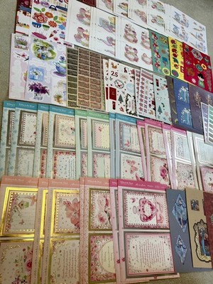 70 kleine Topper/Decoupage Stanzbögen für Kartenherstellung, inkl. Hunkydory 