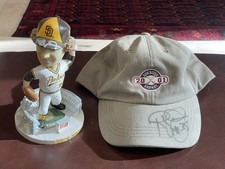 2003 Randy Jones Bobblehead San Diego Padres Autographed Signed On Visor and Cap