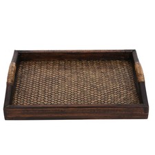 Image of Multi Purpose Serving Tray Plate For Tea Set Fruits Candies Food Home Hotel TU