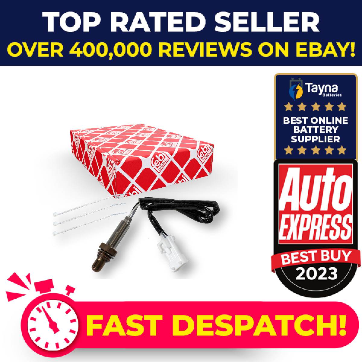 Lambda Sensor fits CITROEN C3 Mk1, Mk2 1.1 1.4 2002 on Oxygen C101960210 1618V3