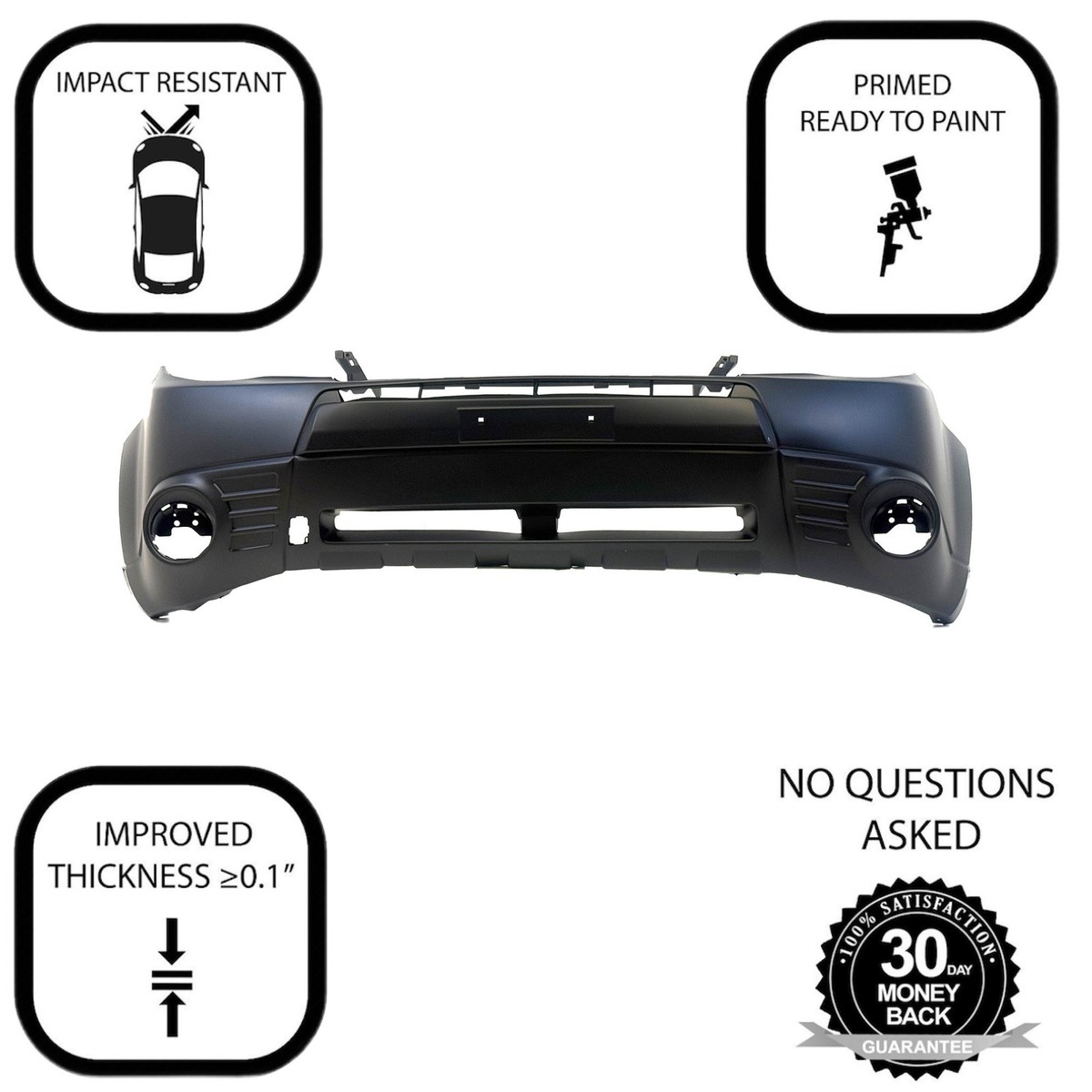 Front Bumper Cover For 2009-2013 Subaru Forester X XS XT Touring w