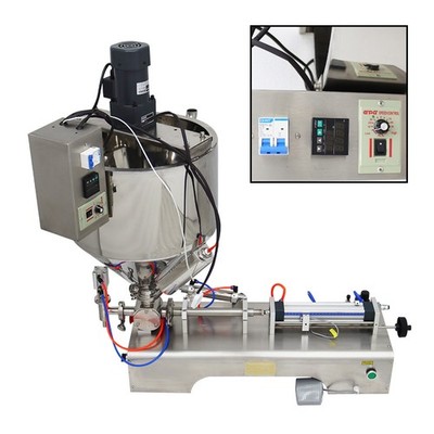 One Nozzle Paste Liquid Filling Machine with Mixing and Heating Hopper 5ml-50ml