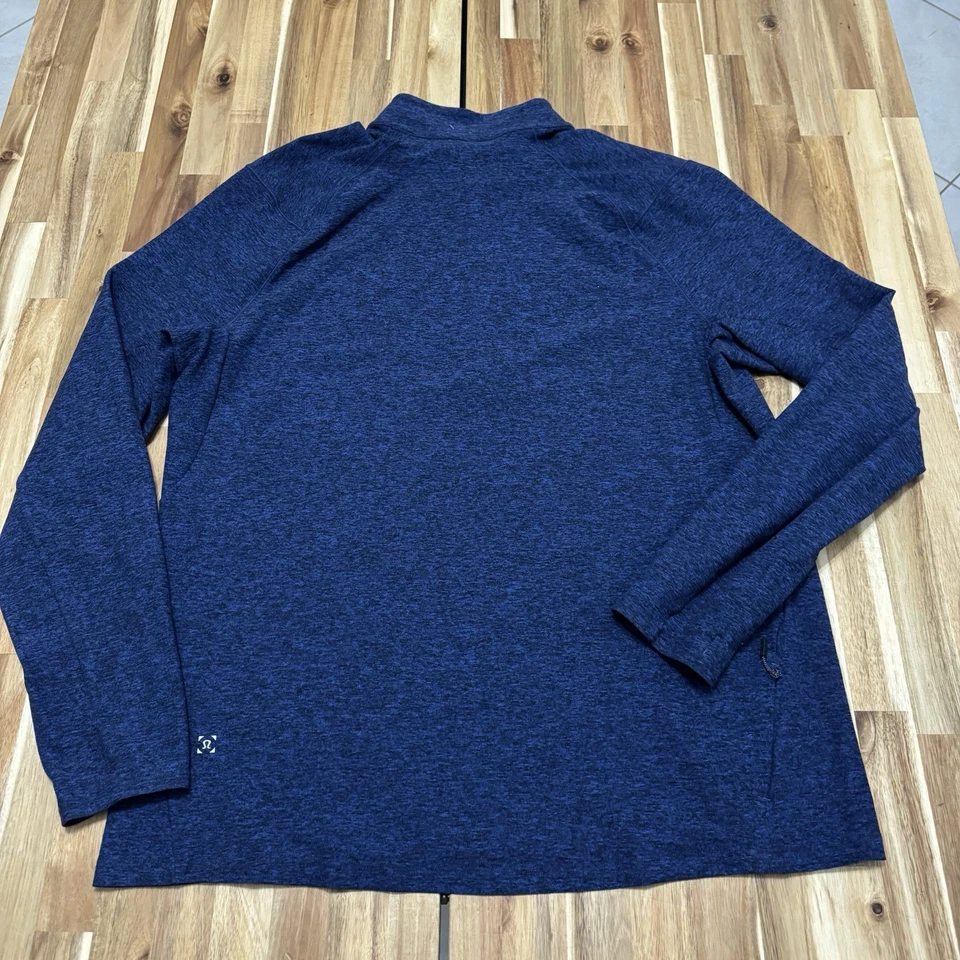 Pullover Lululemon Para Hombres XL Azul 1/2 Cremallera Surge Rendimiento Elastizado Atletismo Foto 3 de 4