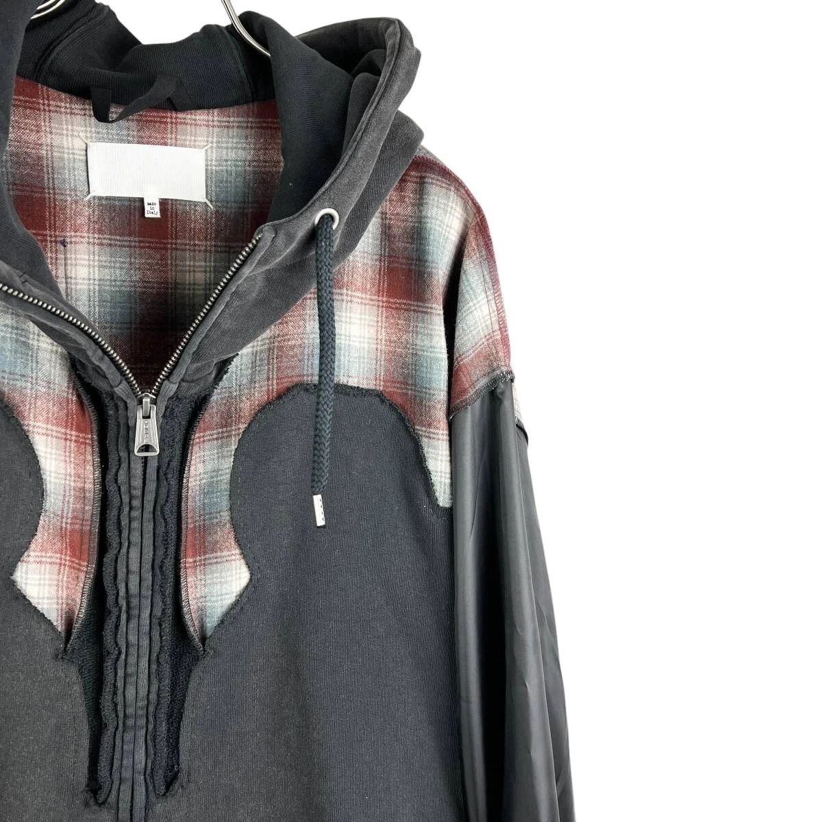 20 OFF Maison Margiela (Maison Margiela) Pendleton Felpa con cappuccio e zip 12AW (nero)