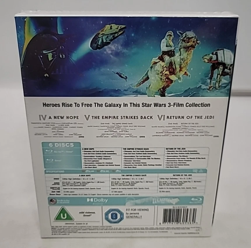 Star Wars: The Original Trilogy Episodes IV-VI (Blu-ray) Region Free U.S Compati - Image 2 of 4