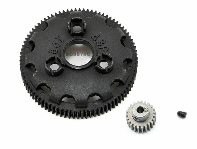 Traxxas Slash 2wd High Top Speed / HARD SURFACE 86T Spur Gear 23T Pinion | eBay