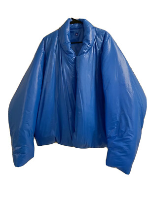NWT SIZE XL YEEZY x GAP Kanye Round Cropped Jacket Puffer BLUE