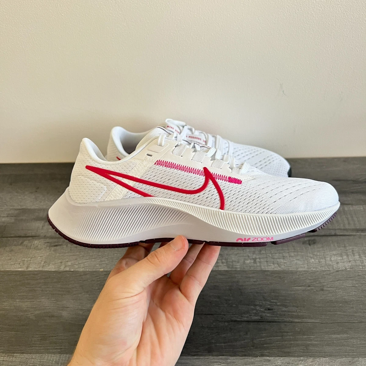 NIKE AIR ZOOM PEGASUS 38 WOMENS RUNNING SHOES - UK 3.5, 4 & 4.5 WHITE CW7358-106