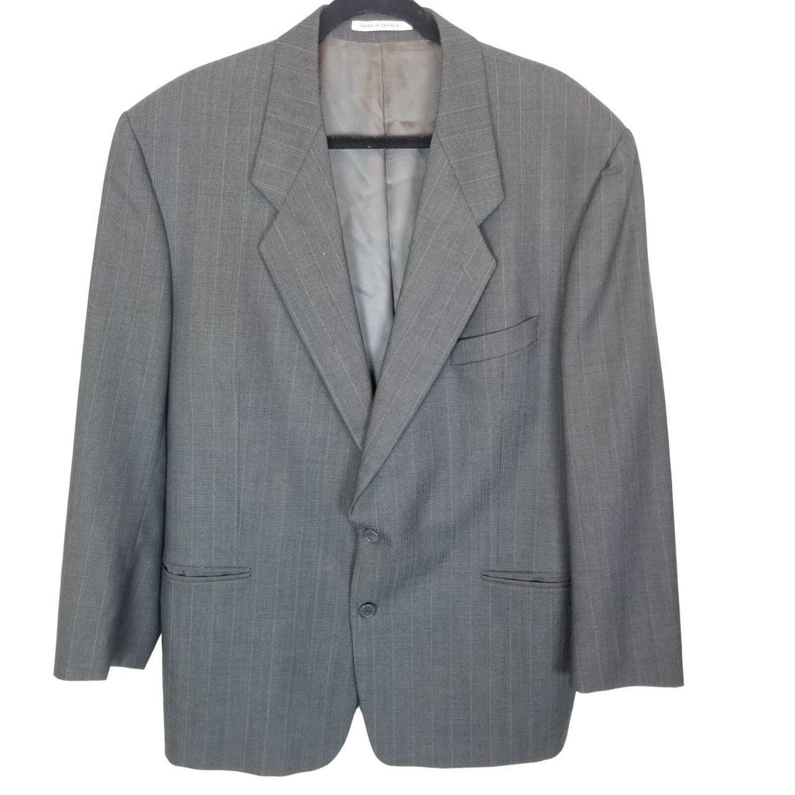 Yves Saint Laurent Tuta Lana Tuta Uomo 44 Grigio Blazer Giacca Tuta Uomo Giacca