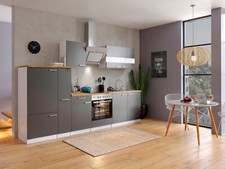 Cucina angolo cottura blocco cucina componibile bianco grigio Malia 300 cm Respkta