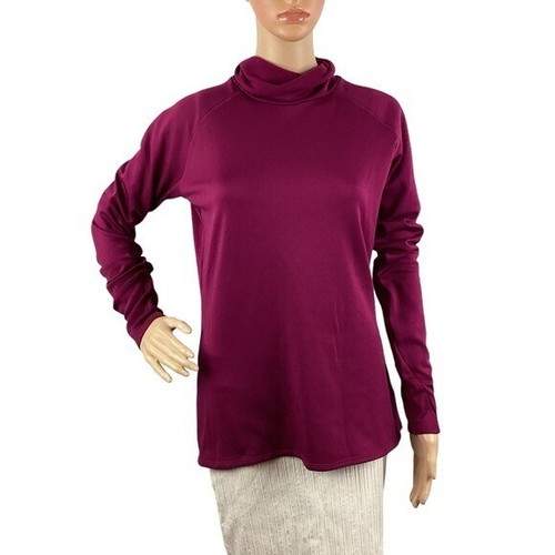 Columbia Pullover Size L Berry Long Sleeve Cowl Neck