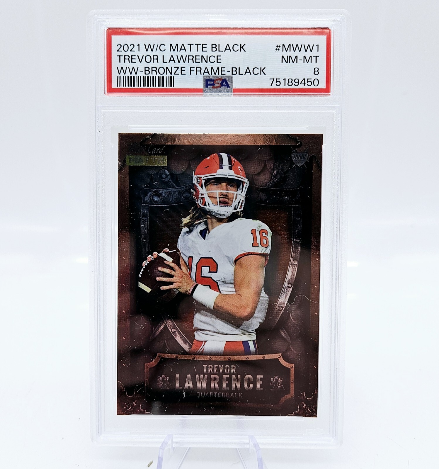 Trevor Lawrence Wild Card Matte White Weekend Warrior #MWW1 Blaster Box-Orange