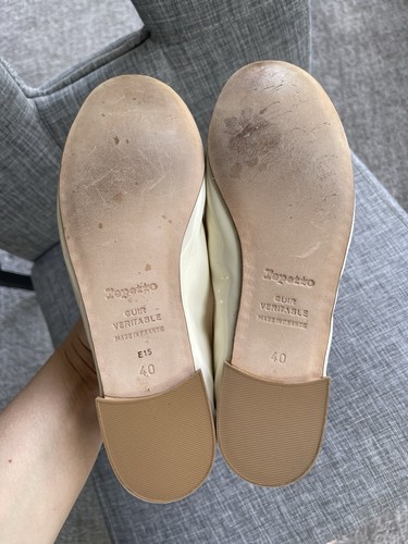 REPETTO Cendrillon Ecru Patent Leather Ballerina Flats/40FR - Picture 9 of 15