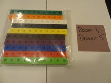 Set of 100 Snap Cubes 10 Colors, 10 per Color as Shown