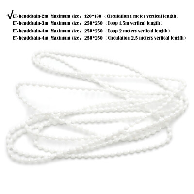 2m/6Feet Loop 1m Side Pulley Chain Beadchain For Roller