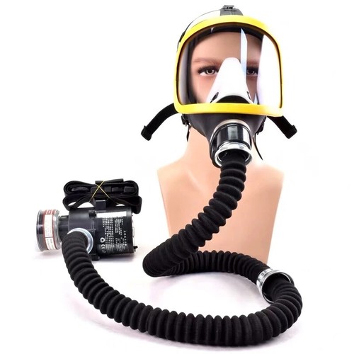 Schützende elektrische konstante Strömung Luft zugeführt Vollgesicht Gasmaske Beatmungsgerät - Bild 11 von 27