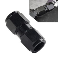 4AN Buchse zu Buchse gerade Drehkupplung Union Fitting Adapter Aluminium Blk