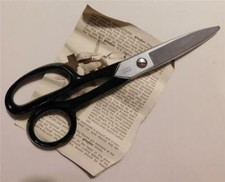 8-1/8" Long GINGHER CHROMIUM SCISSORS Sharp as a Razor Leather Chaps Bridles