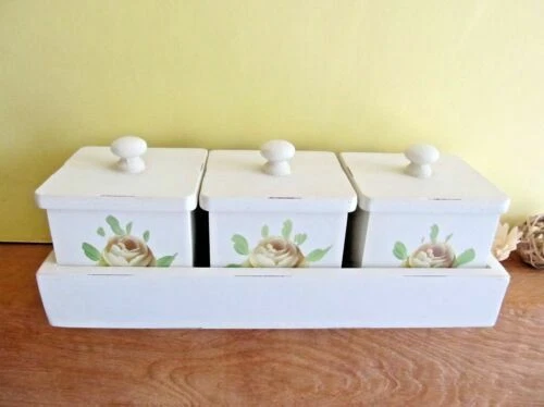 Wooden French Country Decorative Keepsake Boxes