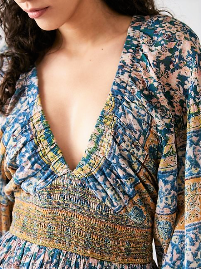 golden hour border maxi dress AKIRA Golden Hour Satin Maxi Dress main image 0
