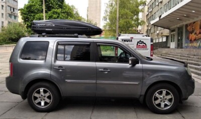 For Honda PILOT 2009-2015 Black Cross Bars Roof Rack Easy Install 2x Roof bars