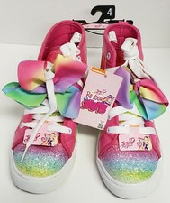 JoJo Siwa Multi-Stripe Girls High Top Sneakers Size 4