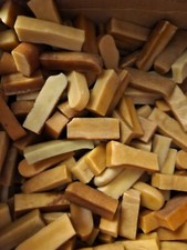 10 Pcs FRESH Himalayan Dog Chew SMALL Treat Bone Cheese GENUINE Yak Bones 3-4"