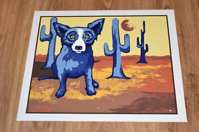 George Rodrigue Blue Dog Where Are You Sequoia Silkscreen Print