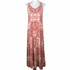 Artisan NY Maxi Dress Sleeveless Multicolor w/Shelf Bra Sz. XS