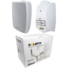Solaris 5.25" 240w 2-way Surface-mount C-clamp Outdoor White Spkr Set Open Box