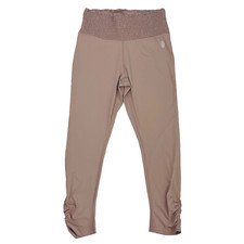 Free People Movement Womens L Mauve Pink Leggings 7/8 Length Smocked Pocket