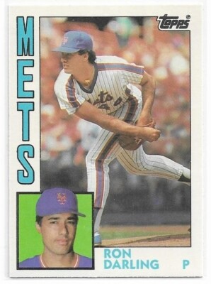 Ron Darling Rangers RON DARLING 1984 Topps Traded ROOKIE Baseball card #27T New York Mets ...