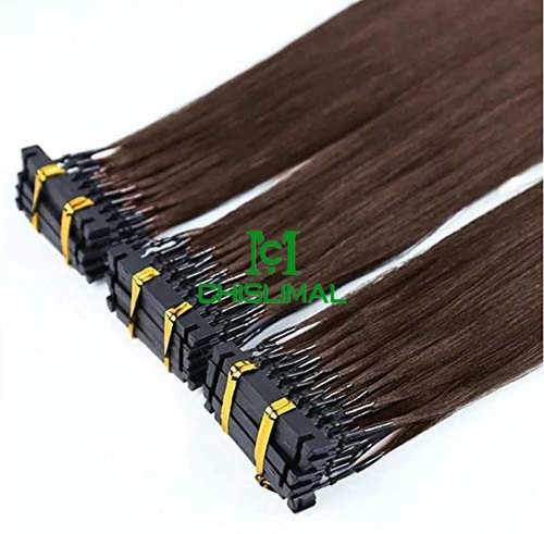 black brown blonde 6D Micro Hair Extensions Remy Hair 50gram 100Strands 10Rows - Picture 12 of 29