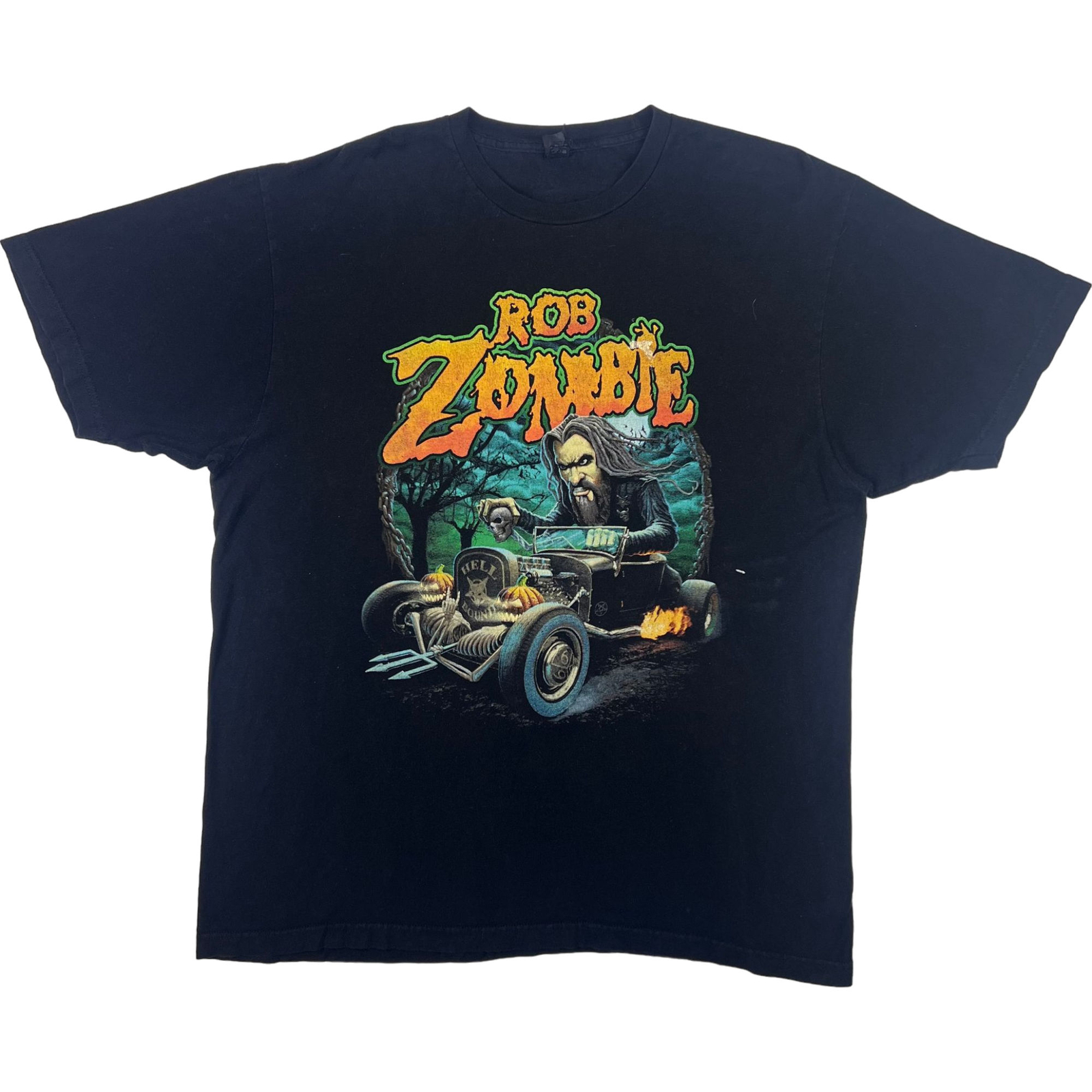 Rob Zombie Hell Bound Dragula Hot Rod Band T-shirt Black Extra Large