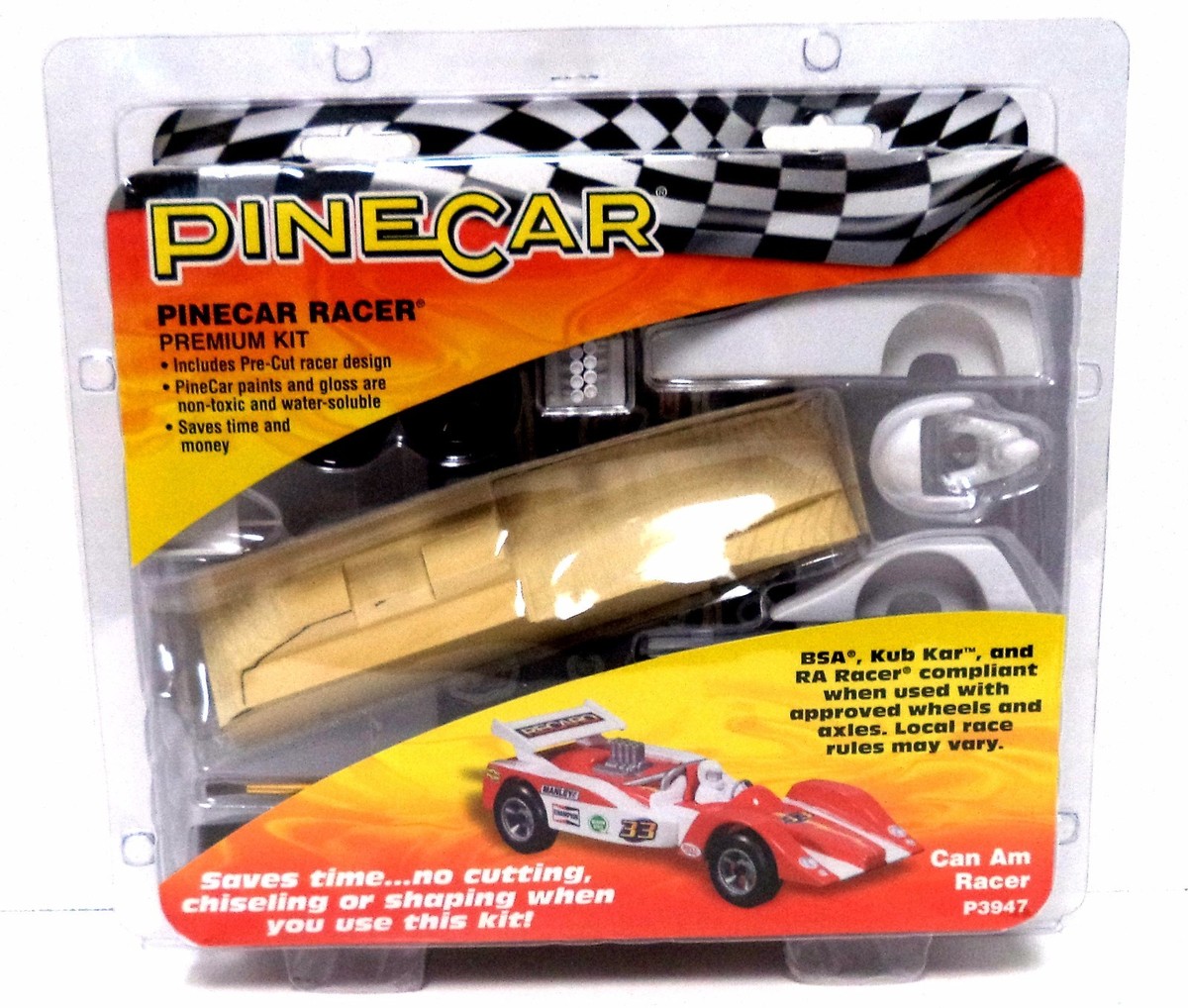 Woodland Scenics Pine Car Derby Speed Kit – Includes Polished Axles, Fast Wheels, Weights & Graphite (Made In USA)