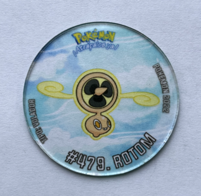 2022 TAZO POKEMON Acrylic EC #104 ROTOM FLYING Peru Edition Pog