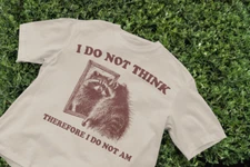 I do not think therefore i do not am Graphic T-Shirt, Retro  Unisex shirt