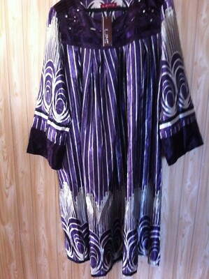 weites Kleid L JIMS, lila Schmerzen. Einheitsgröße.