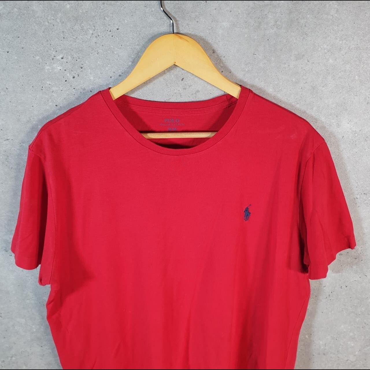 Polo Ralph Lauren vintage uomo media rossa ricamata vestibilità classica pony