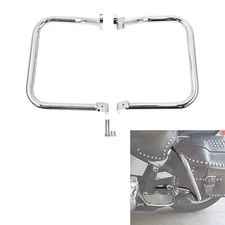 Rear Saddlebag Guard Rail Crash Bar For Harley Heritage Softail FXST FXST Chrome